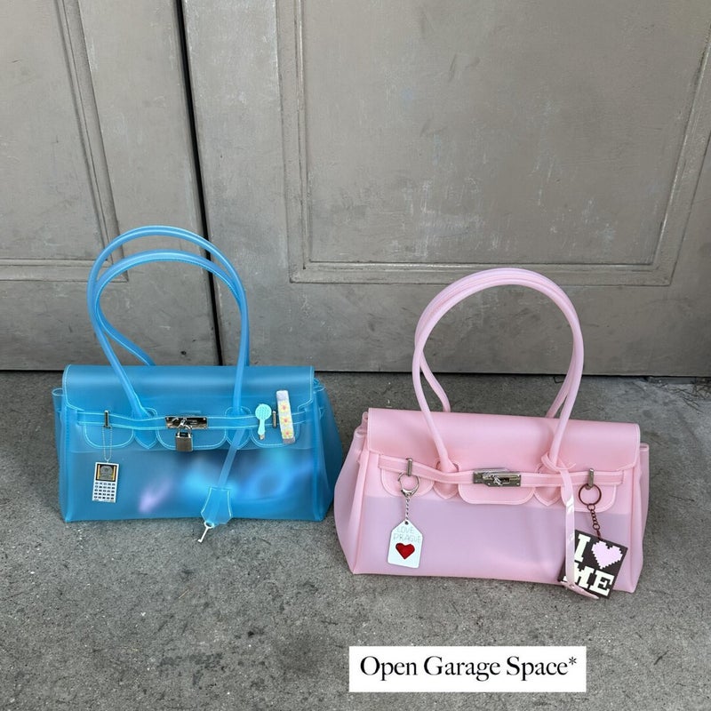 Jellyfirkin Korean Style Summer Jelly Tote Bag - TPU Crossbody - Image 4