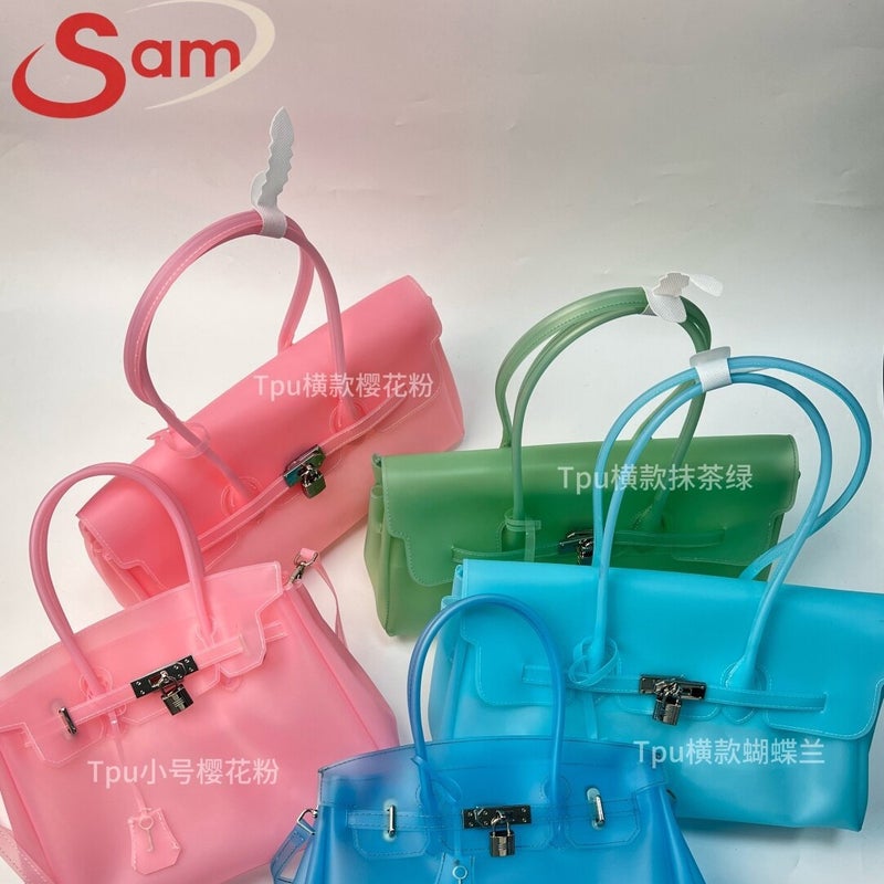 Jellyfirkin Korean Style Summer Jelly Tote Bag - TPU Crossbody - Image 3