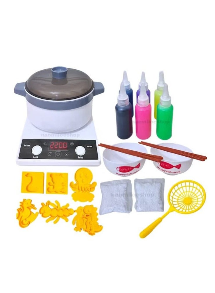 Mums Planet 21 Piece Magic Watercolor Paint with Musical Light Pretend Play Potato for Kids, DIY Jelly Sea Animal Creatures, Sense Box Set, Toys for Boys and Girls Ages 3+, Party Favors, Goodie Bag Fillers, Kids Gifts - Image 2
