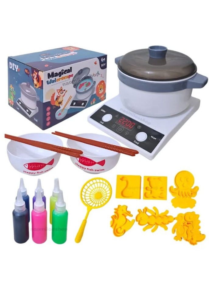 Mums Planet 21 Piece Magic Watercolor Paint with Musical Light Pretend Play Potato for Kids, DIY Jelly Sea Animal Creatures, Sense Box Set, Toys for Boys and Girls Ages 3+, Party Favors, Goodie Bag Fillers, Kids Gifts - Image 1