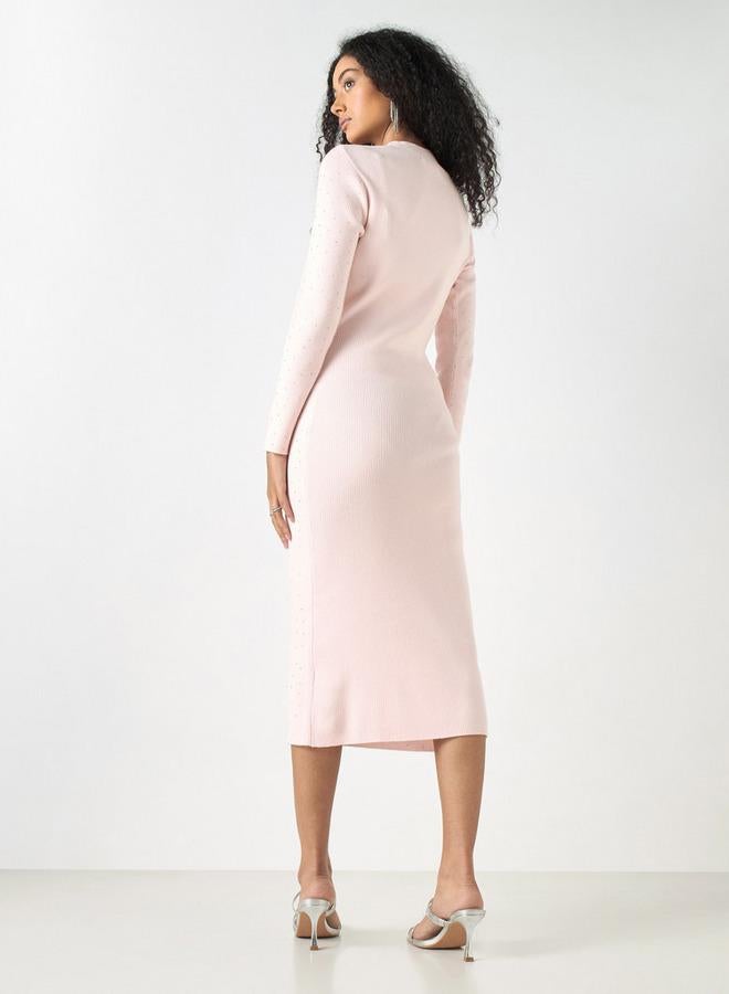 تواكستريمز فستان ضيق مضلع بِأكمام طويلة من تو إكستريمز - Image 3