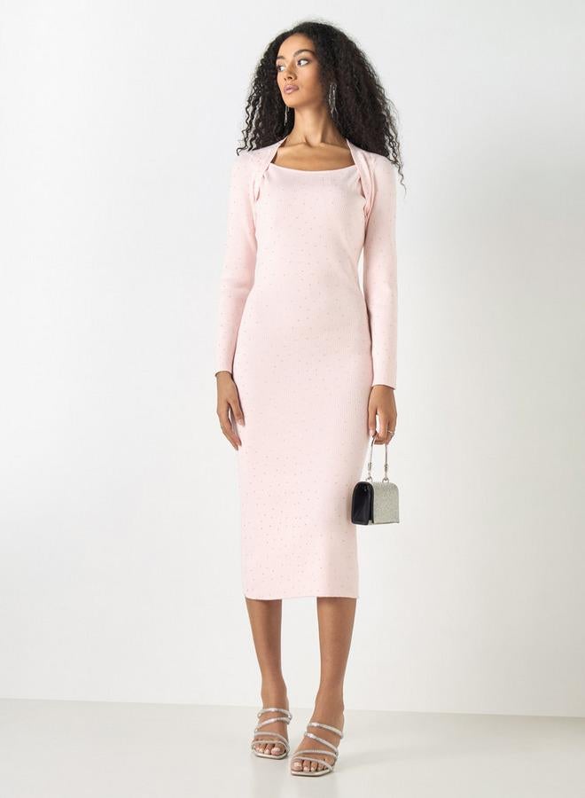 تواكستريمز فستان ضيق مضلع بِأكمام طويلة من تو إكستريمز - Image 2