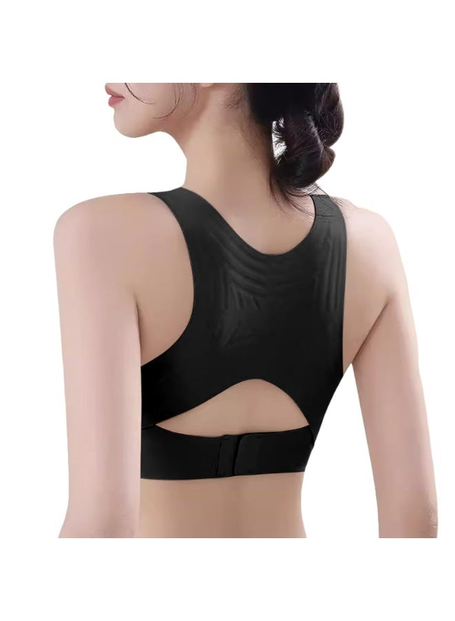 Posture Bras For Women Front Closure Wireless Posture Corrector Bra With Back Support Push Up Cross Back Forme Bralettes - Image 3