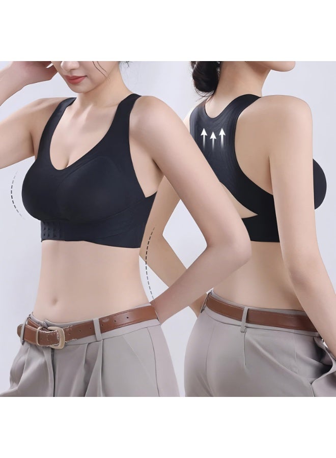 Posture Bras For Women Front Closure Wireless Posture Corrector Bra With Back Support Push Up Cross Back Forme Bralettes - Image 4