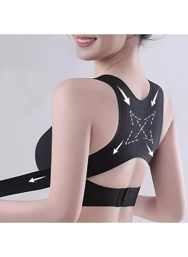Posture Bras For Women Front Closure Wireless Posture Corrector Bra With Back Support Push Up Cross Back Forme Bralettes - Image 5