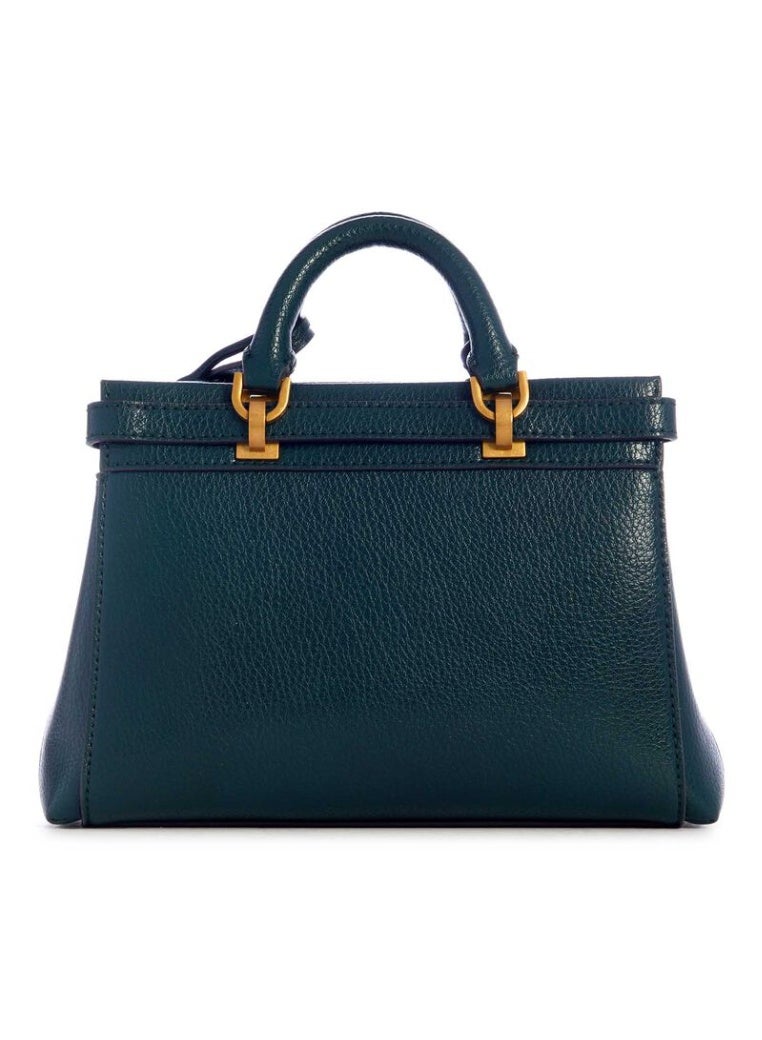 جس حقيبة جيس سيستري الصغيرة - جلد صناعي مبطن باللون الأخضر مع أجزاء معدنية ذهبية - Image 2