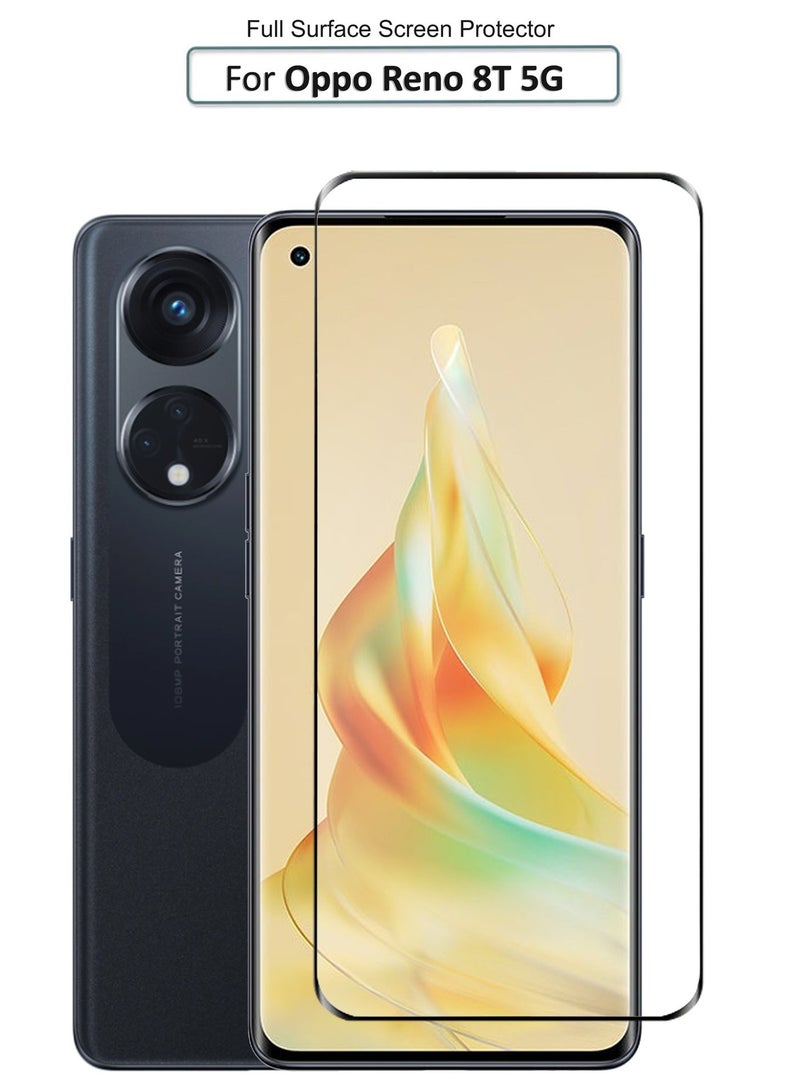 Full Screen Tempered Glass Screen Protector For Oppo Reno 8T 5G - Image 1