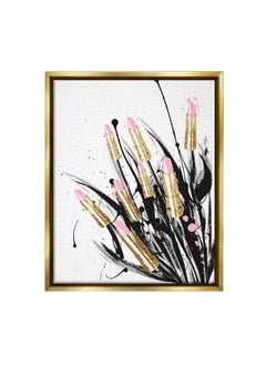 Stupell Industries Contemporary Lipstick Glam Makeup Floating Framed Wall Art, Design by Lil' Rue  - Image 1
