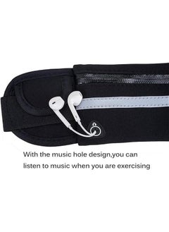 HOOKOR Running Belt Waist Pack, Water Resistant Runners Belt Fanny Pack for Hiking Fitness, Adjustable Running Pouch for All Kinds of Phones  - Image 4