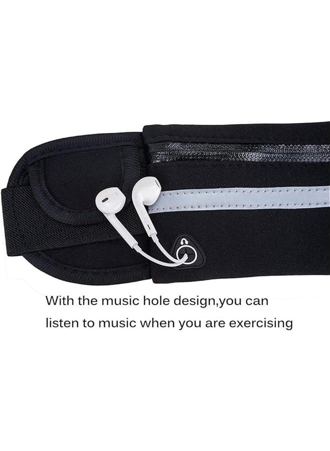 هوكور HOOKOR Running Belt Waist Pack, Water Resistant Runners Belt Fanny Pack for Hiking Fitness, Adjustable Running Pouch for All Kinds of Phones - Image 4