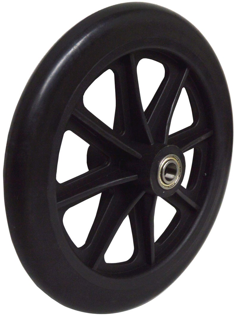 8 x 1 Heavy Duty Front Wheelchair Wheel Each 716 11 mm Bearing 238 60 mm Hub Width Fits Most Medline Drive Invacare EJ Guardian Tuffcare ALCO and Other Manual Wheelchairs