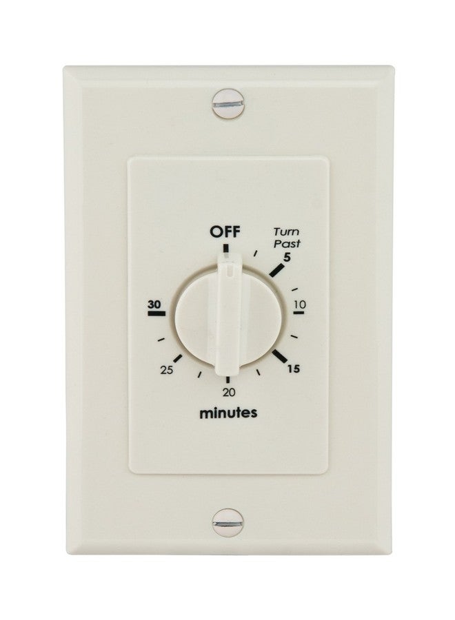 Reliance Controls WB030A Spring-Wound In-Wall Timer, 30-Minute, Almond