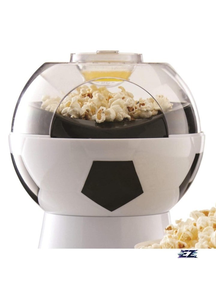 ELTRAZONE Popcorn Machine 1200W – Electric Hot Air Popcorn Maker, Popcorn in 2 Minutes, Oil-Free & Grease-Free, Easy to Clean – Football Edition Design for Healthy, Quick Snacks - Image 4