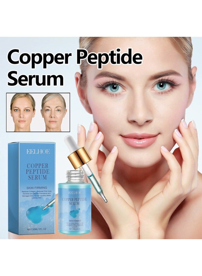 EELHOE Copper Peptides Serum - Face Care for Women - Copper Peptides Dark Spot Correcting Glow Serum - Hyaluronic Acid Serum Skincare - Hydrating Improving Damaged Skin & Making Skin Radiant 30ml  - Image 1