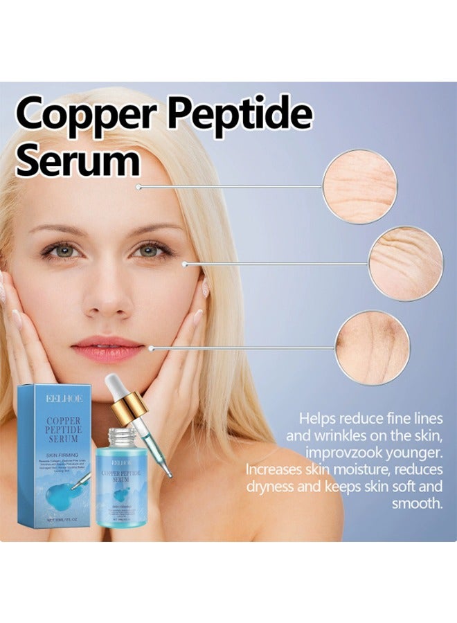EELHOE Copper Peptides Serum - Face Care for Women - Copper Peptides Dark Spot Correcting Glow Serum - Hyaluronic Acid Serum Skincare - Hydrating Improving Damaged Skin & Making Skin Radiant 30ml  - Image 5
