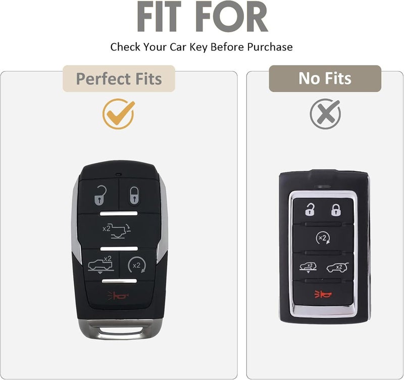 WORCAS Premium TPU Key Fob Cover for Dodge RAM - Image 2