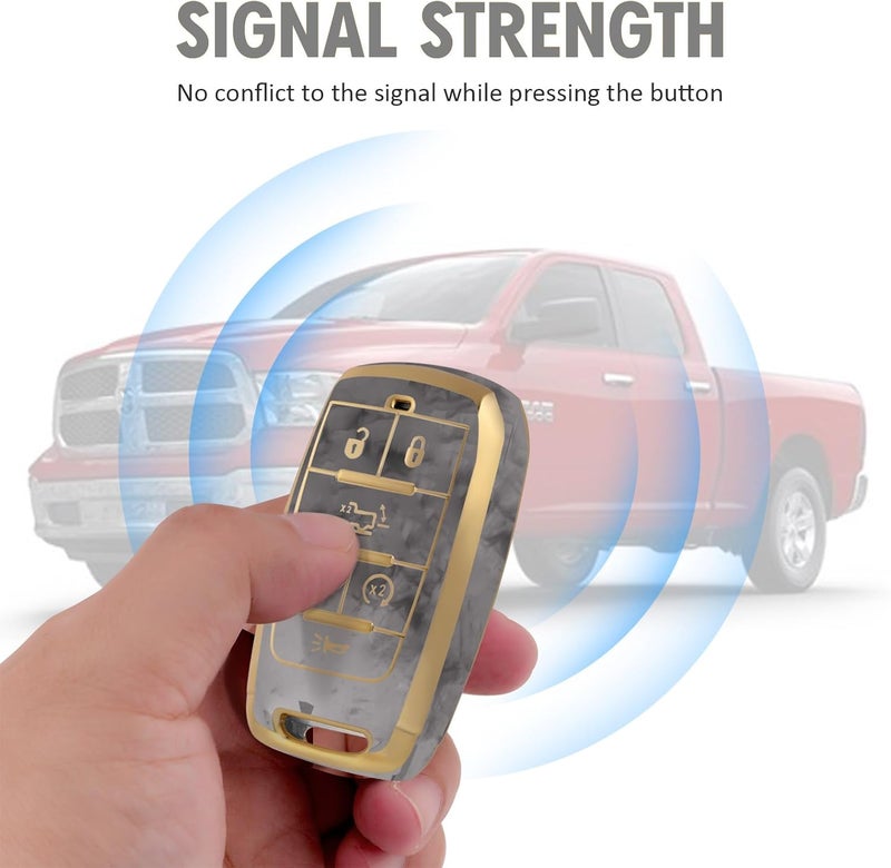 WORCAS Premium TPU Key Fob Cover for Dodge RAM - Image 3