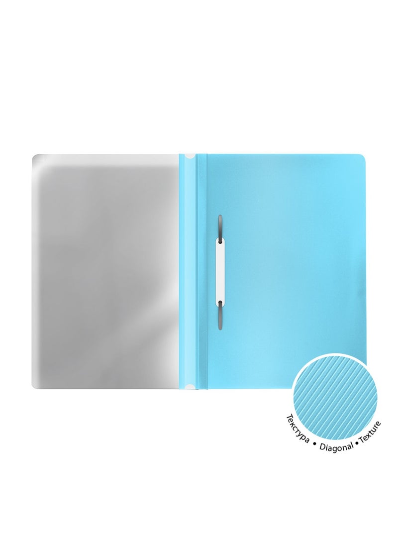 ErichKrause ملف تقرير بحجم A4 مكون من 20 قطعة مع مشبك أزرق باهت - Image 2