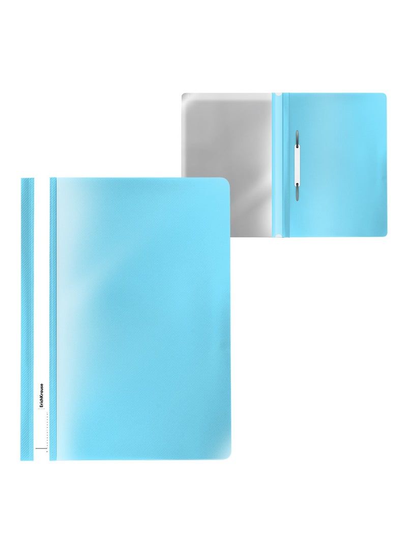 ErichKrause ملف تقرير بحجم A4 مكون من 20 قطعة مع مشبك أزرق باهت - Image 1