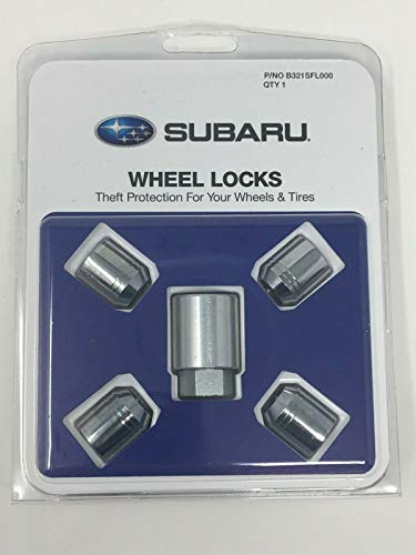 Subaru Alloy Wheel Lock Lug Nuts Set for 20092025 All Models B321SFL001 Genuine OEM
