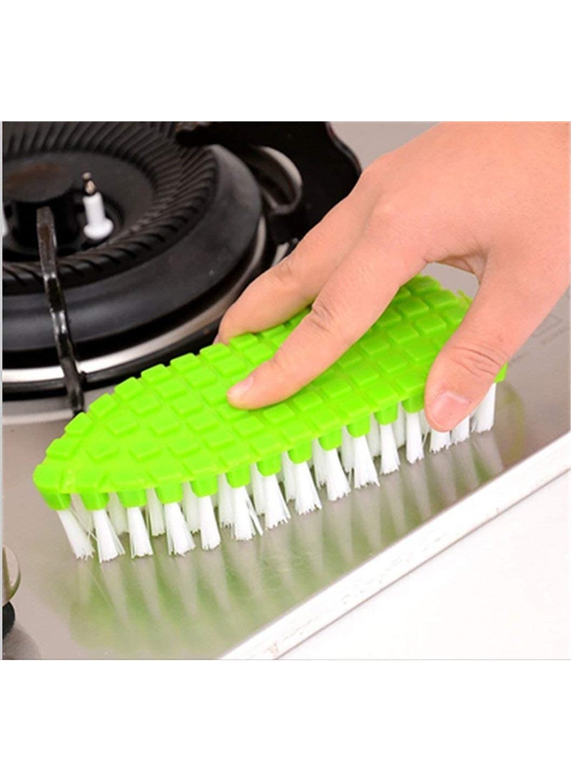 Generic HomeMates Plastic Multipurpose Flexible Cleaning Brush for Home Kitchen Bathroom Tiles Floor Taps and Cloths Washing Multicolour  - Image 5