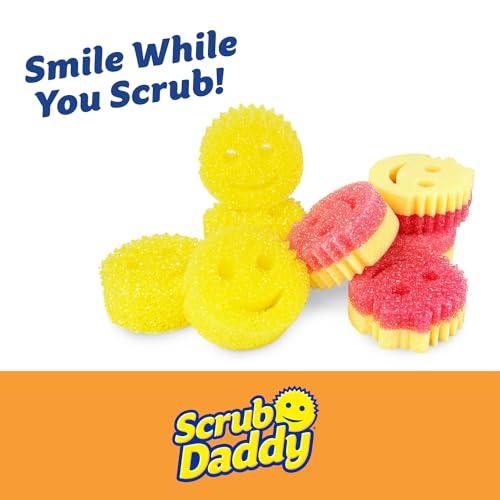 Scrub Daddy 4 Scrub Daddy Sponges & 4 Scrub Mommy Kitchen Sponges - Scratch-Free for Dishes & Multipurpose Cleaning - BPA Free & Made with Polymer Foam - Stain & Odor Resistant (8 Pack) - Image 3