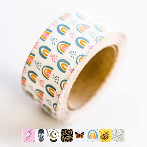 Package Mint Shipping Packing Tape 2 Inch x 110 Yards, 330 Ft Decorative Packaging Tape – Decorative Box Sealing Small Business Supplies – Cute Packaging [Boho Rainbow] - Image 1