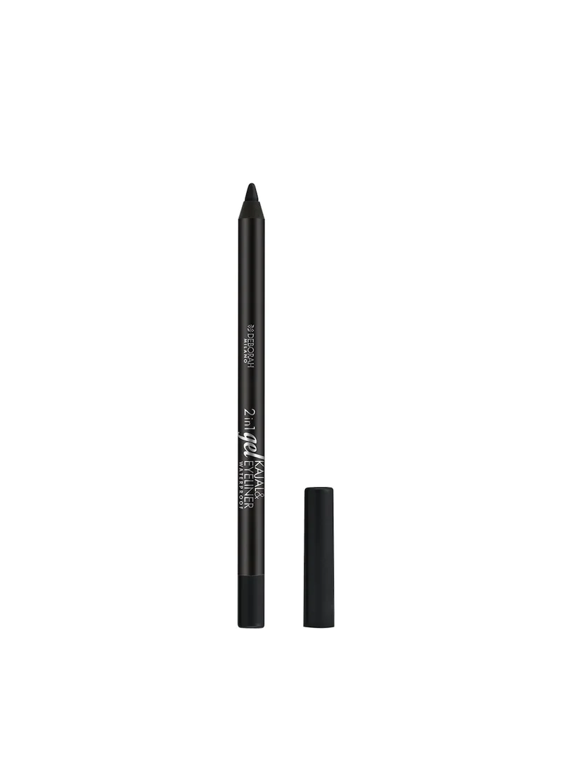 DEBORAH MILANO Deborah 2 in 1 Gel Kajal & Eyeliner Pencil 01 Black