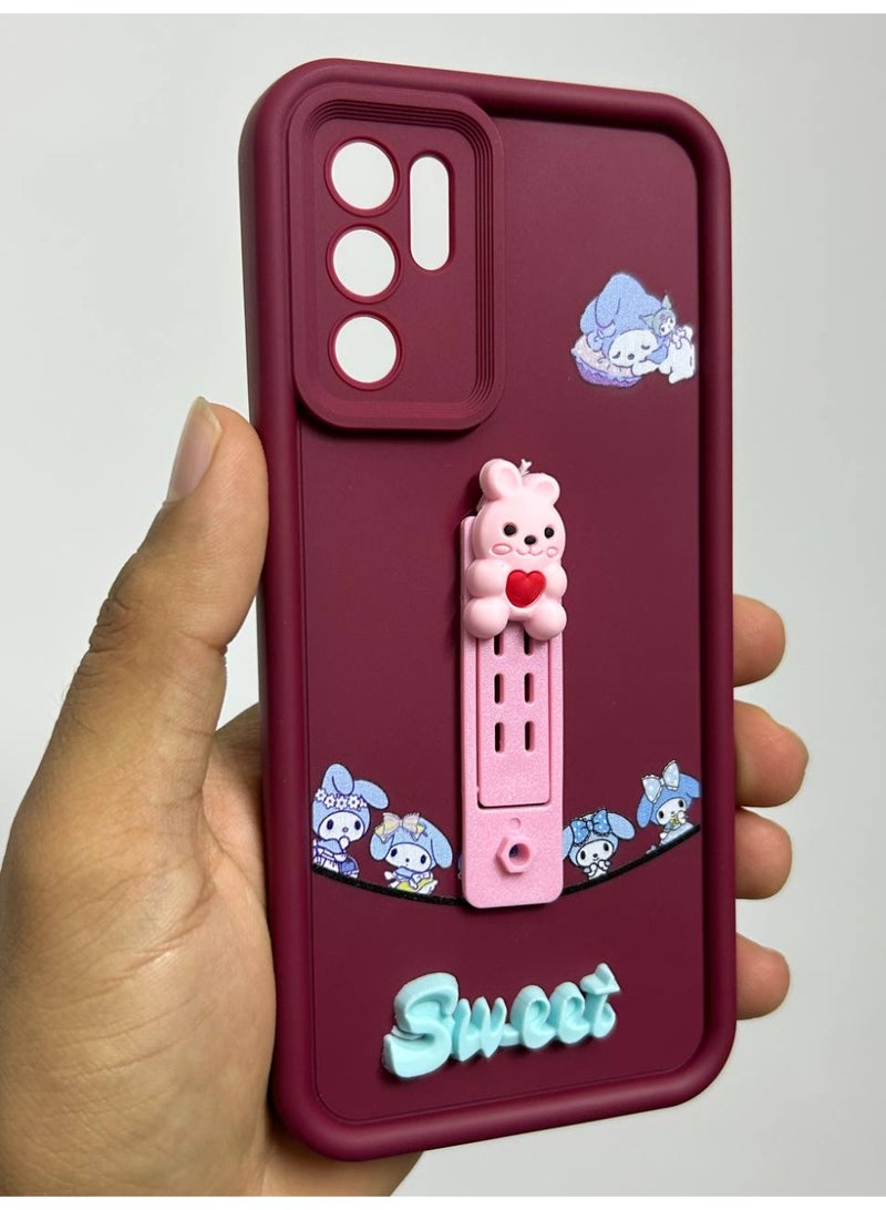 new cartoon-designed back cover with the word "Sweet" on it, compatible with the Oppo Reno 6 phone. - Image 3