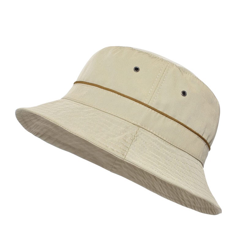 VOBOOM Quick Dry Bucket Hats for Men Outdoor Fisherman Sun Caps (Beige, 7 1/2) - Image 1