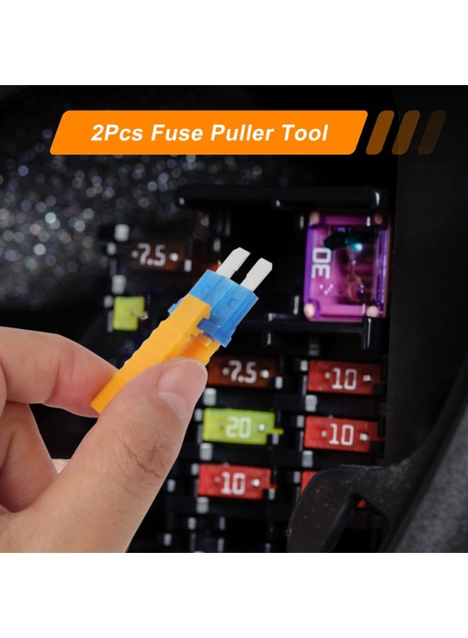 مجموعة صمامات السيارات المصنوعة من الزنك، مكونة من 306 قطعة، مع جهازي اختبار صمامات السيارات وجهازي سحب الصمامات، وصمامات شفرة بديلة للسيارات والقوارب والشاحنات وسيارات الدفع الرباعي، قياسية وصغيرة ونحيفة (2 أمبير/5 أمبير/10 أمبير/15 أمبير/20 أمبير/25 أمبير/30 أمبير/35 أمبير) (306 قطعة) - Image 5