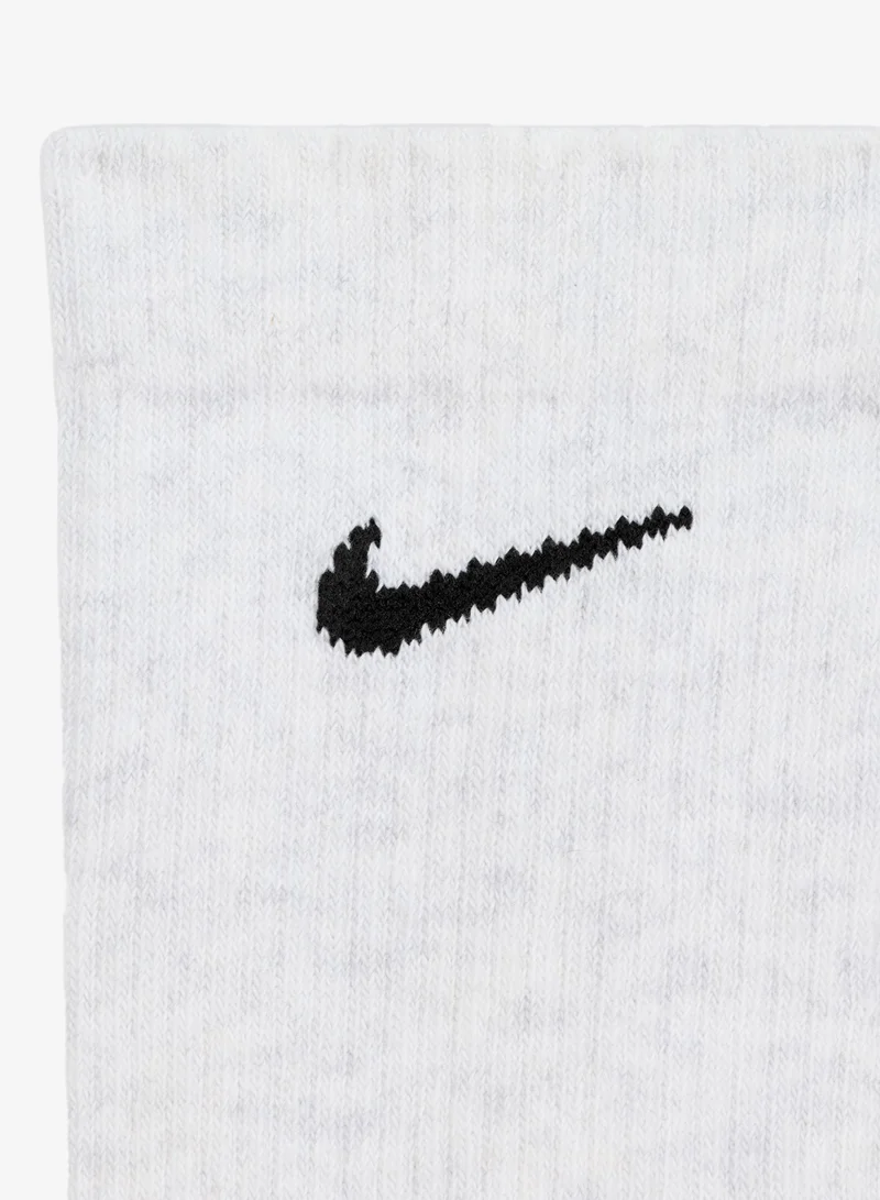 Nike BIRCH HTR(BLK)/OATMEAL HTR(BLK)/GREY HTR(WHT)/CHARCOAL HTR(WHT)/BLACK HTR(WHT)/PURE PLATINUM HTR(BLK) 6-Pack Everyday Elevated Crew Socks  | Best Price UAE