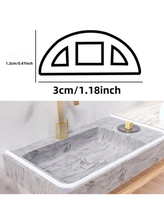 Foldable Self Adhesive Shower Threshold Water Dam 100cm Black Splash Guard - Image 3
