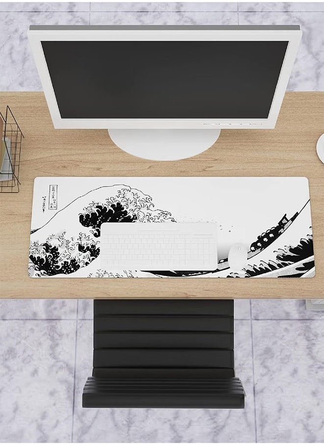 800 * 300 * 3mm Big Gaming Mousepad, Edge Sewn Edge Wave Table Mat Extended XL Mousepad Non-Slip Base Splash Pad Keyboard And Mouse - pzsku/Z860E85E71C8B8200AC10Z/45/_/1731550496/e0f7245d-5b13-45c1-a5cd-3123feab35aa