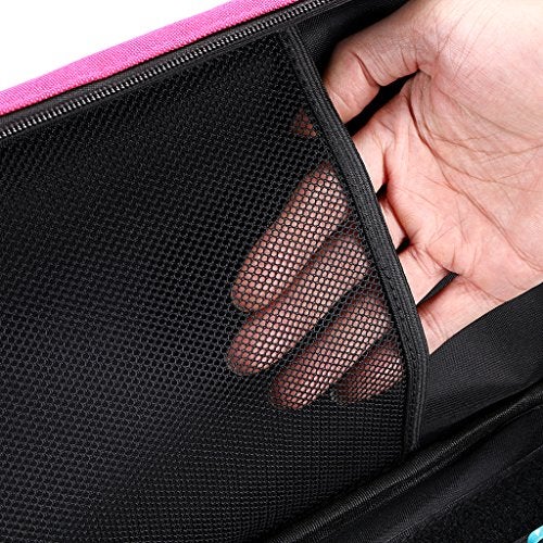 BTSKY Art Marker Carrying Case Lipstick Organizer-60 Slots Canvas Zippered Markers Storage for Prismacolor Touch Spectrum Noir Paint Sharpie Markers, Empty Wallet Only (Pink) - Image 4
