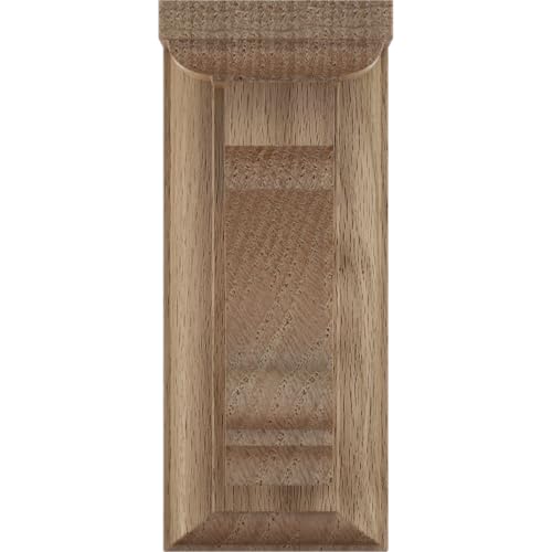 Ekena Millwork BKTW02X04X06TMRO Small Thompson Wood Wood Brackets, 2 1/2"W x 4"D x 6"H , Red Oak - Image 2