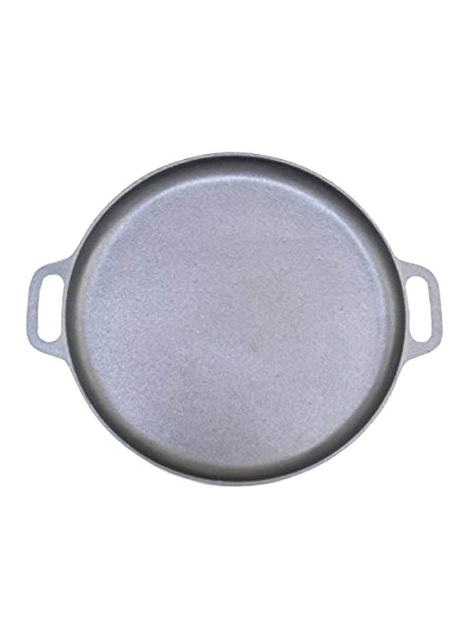 ForHauz Pre-Seasoned Cast-Iron Griddle/Pizza Pan, 14", Black - Image 1