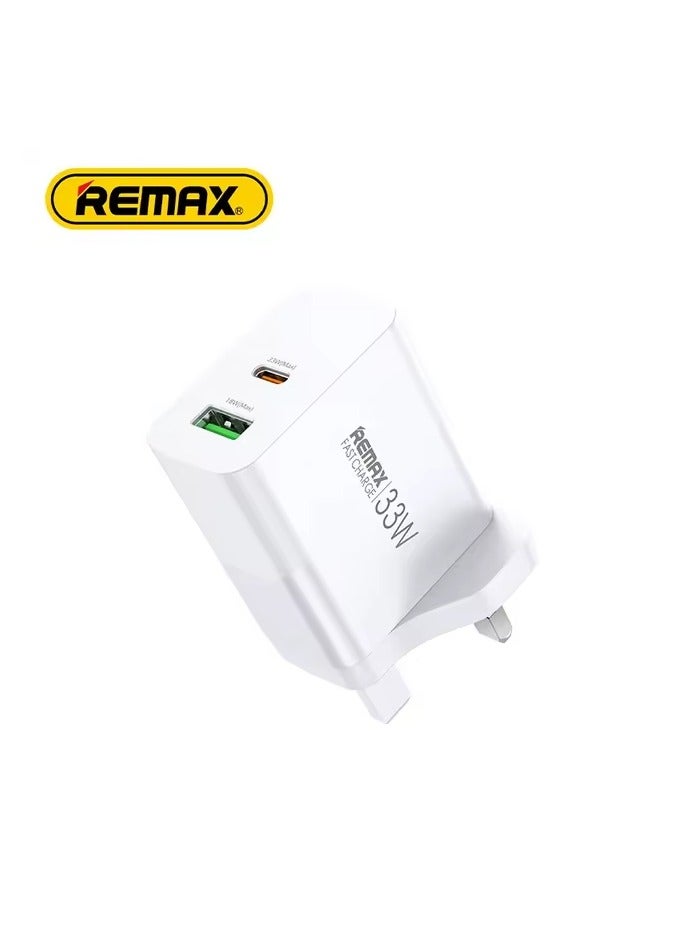 REMAX Kiddy Series 33W A+C Fast Charger White RP-U122 - Image 2