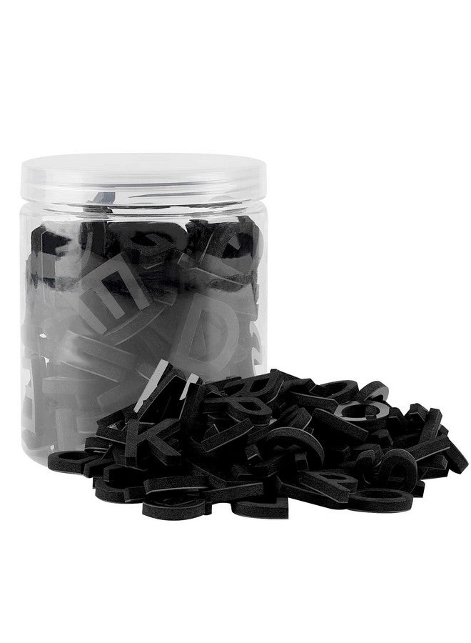Lzttyee Decorative Magnetic Eva Alphabet Letters/Arabic Numerals For Refrigerator/White Board (117Pcs Letters Black) - Image 1