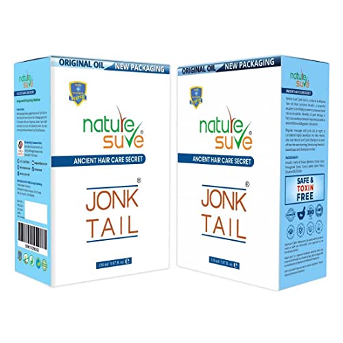 Nature Sure Jonk Tail Hair Oil for Men and Women - 2 Packs (150 ml Each) - Image 1