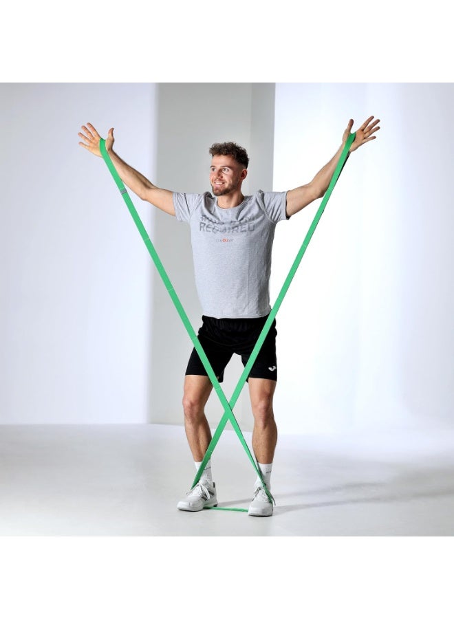 FLEXVIT أشرطة متعددة - أشرطة لياقة بدنية لتمرين كامل الجسم بفعالية، لأغراض العلاج الطبيعي وشد الجلد، 3 مستويات للقوة للمبتدئين والمحترفين - Image 4