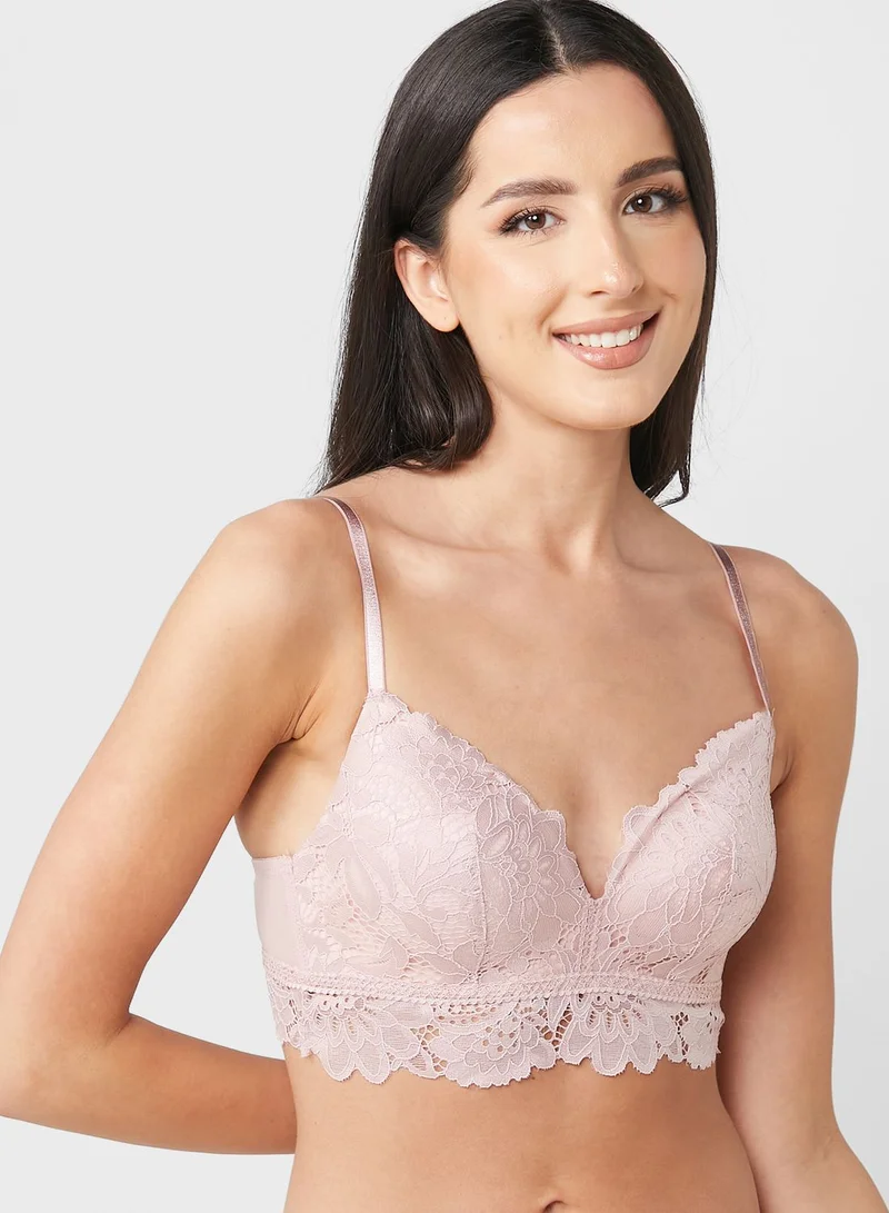 hunkemoller Plunge Neck Bra