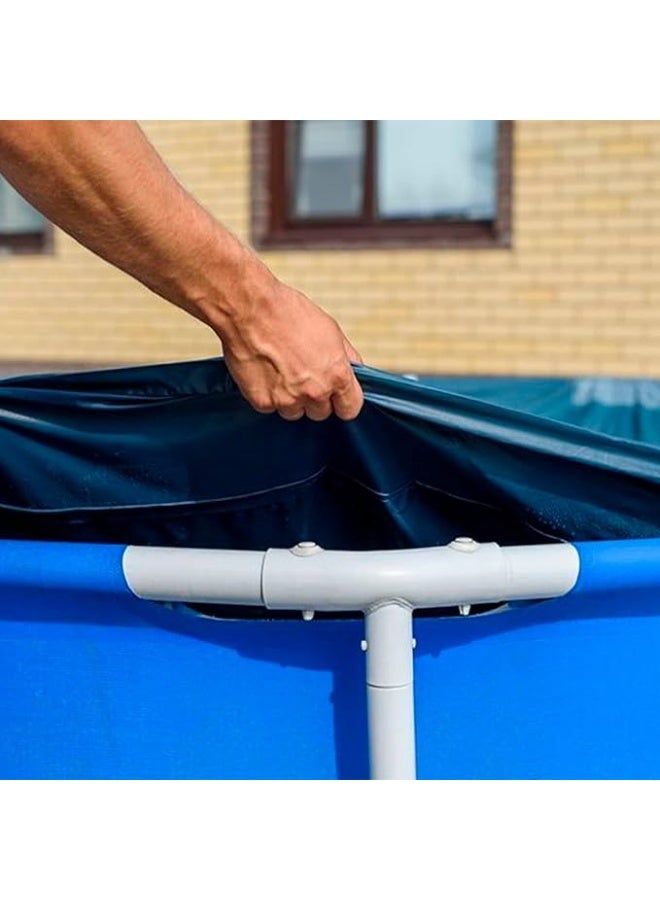 انتكس غطاء حمام سباحة مستطيل أزرق كحلي 300 * 200 * 20 سم - Image 3