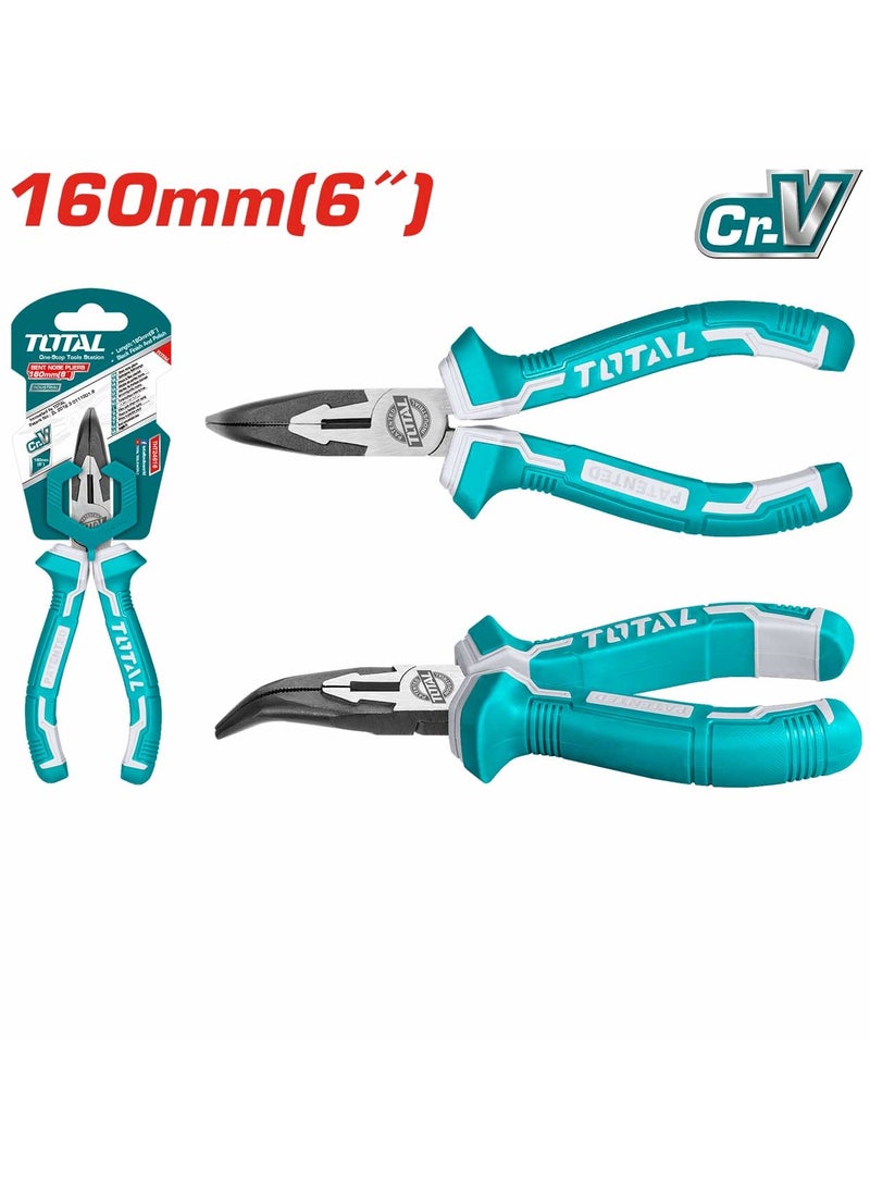 TOTAL Bent Nose Plier 6 Inch 60 MM
