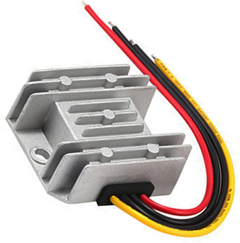 MGGi محول ومنظم جهد من نوع DC/DC لتخفيض الجهد من 12V/24V إلى 5V بقدرة 5A وطاقة 25W، مكون إمداد الطاقة، محول نوع “باك”، مصنوع من الألومنيوم، يُستخدم في عربات الجولف، الرافعات، السيارات. - Image 2