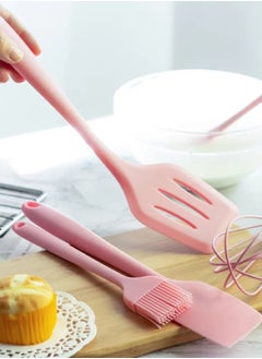 Silicone Kitchen And Bakeware Utensil Set Of 5Pcs For Cooking, Baking, BBQ, Mixing And Serving, Set Has Scraper Turner, Whisk, Small And Big Spatula, Oil And Baking Brush, Nonstick Utensil Set - pzsku/Z860F344AE888811DB572Z/45/_/1707293630/b76098ec-93b1-4535-8931-61281e2e85eb