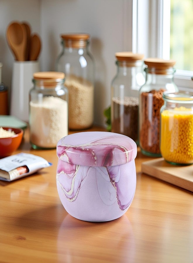Tustao Tea Can with Airtight Lids Display Candle Jar, Food Storage Container For Tea Candy Cookies Coffee Bean Sugar Food Storage Containers With Lids, Kitchen Storage Jar, Food Jars and Canisters (Pink) - Image 5