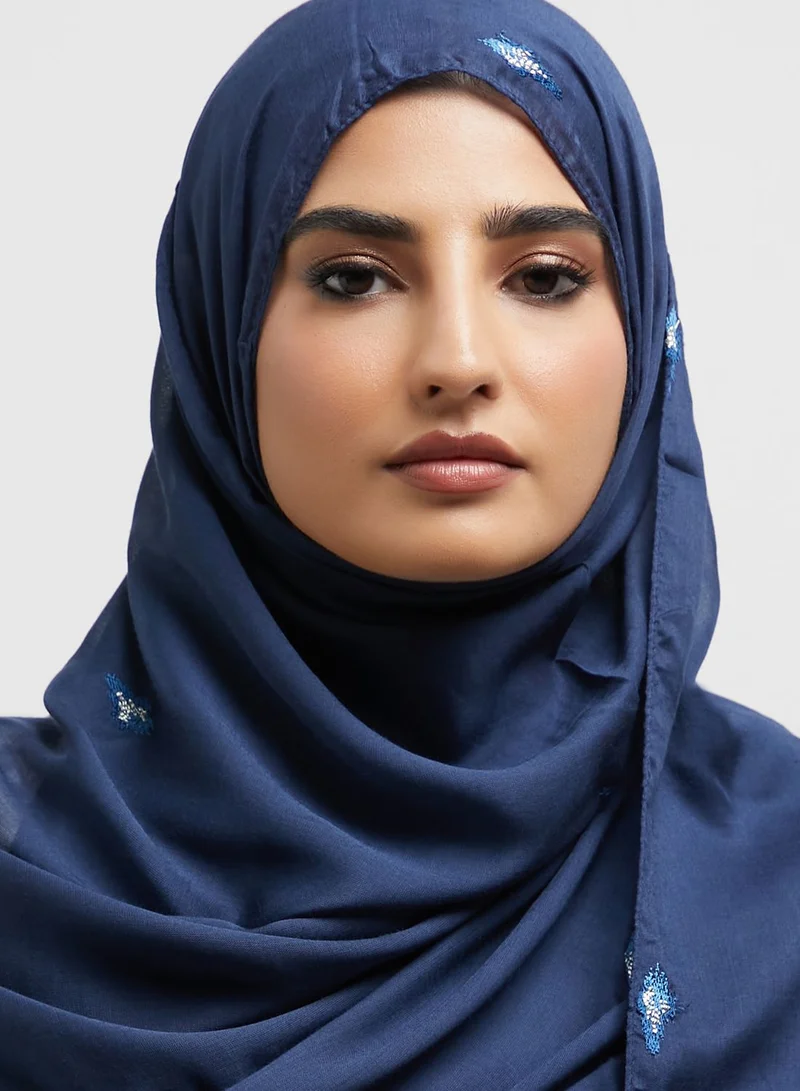 KASHKHA Embroidered Cotton Hijab
