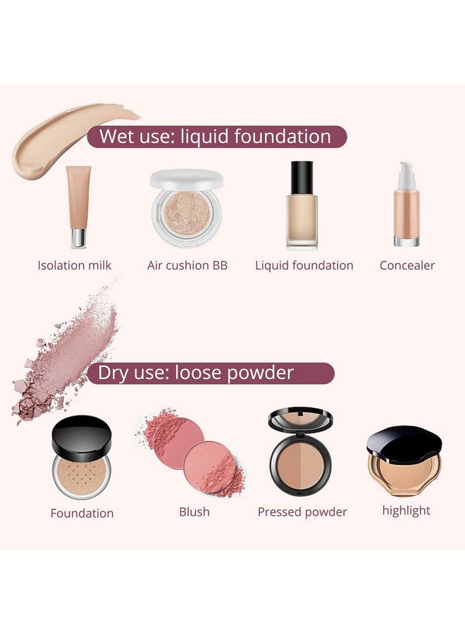 BEAKEY Flat Duo Makeup Sponge of 6, Super Soft 0 Latex Blending Sponge for Flawless Application - Liquid, Cream, Powder, Patented Design,Pink - Image 5