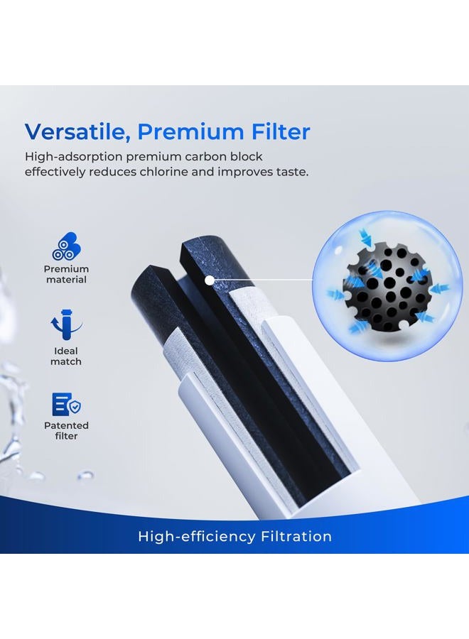 Waterdrop Plus UKF8001 NSF 401, 53 Certified Refrigerator Water Filter, 𝐑𝐞𝐝𝐮𝐜𝐞 𝐏𝐅𝐀𝐒, Replacement for Whirlpool® Everydrop® Filter 4, EDR4RXD1, Maytag UKF8001AXX, 4 Filters - Image 5